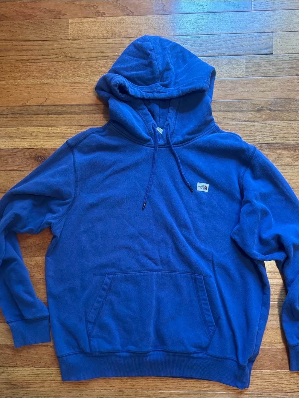 The North Face Men's Blue Heritage Patch Pullover Hoodie